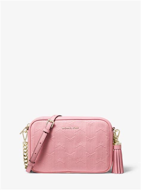 michael kors ginny medium deco quilted leather crossbody|MK Ginny Medium Quilted Leather Crossbody Bag .